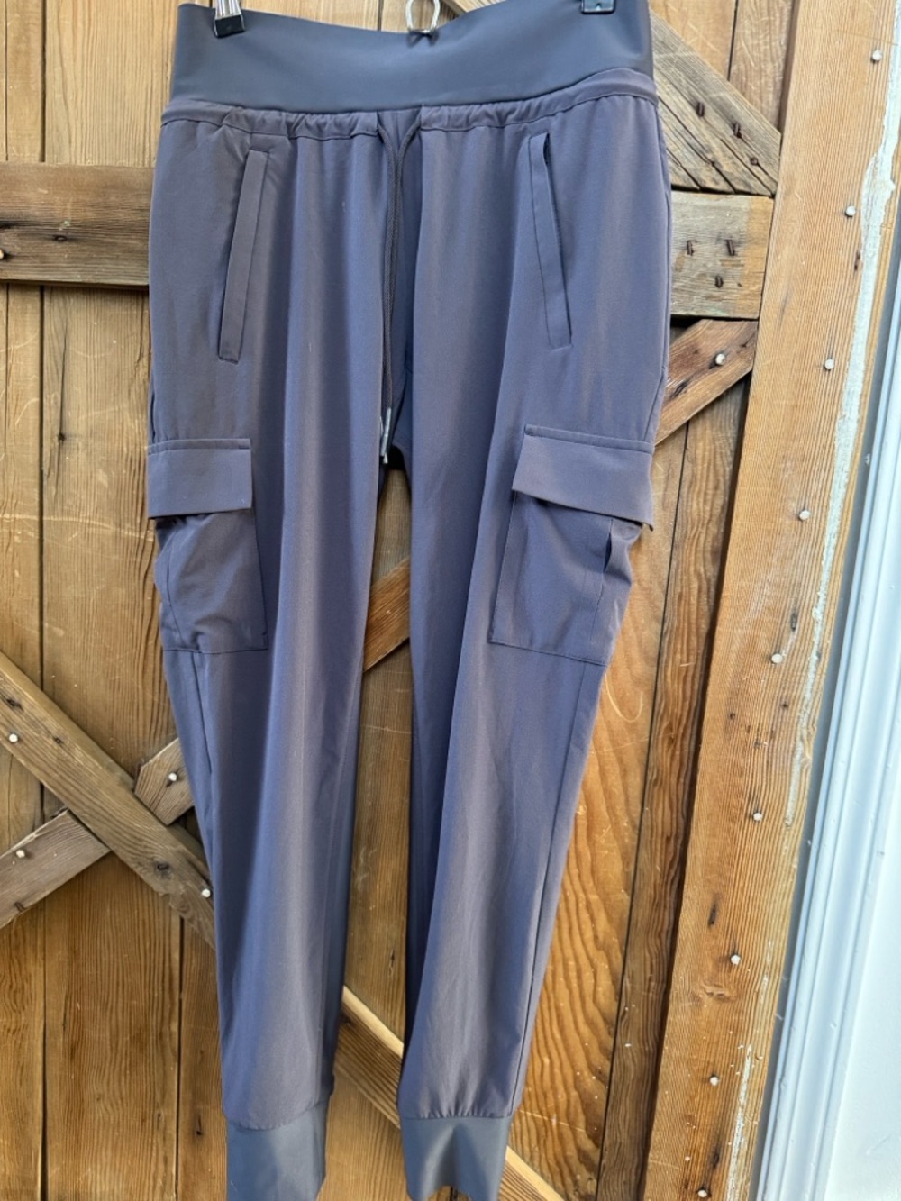 Athleta Cargo Jogger Pants Plum Color